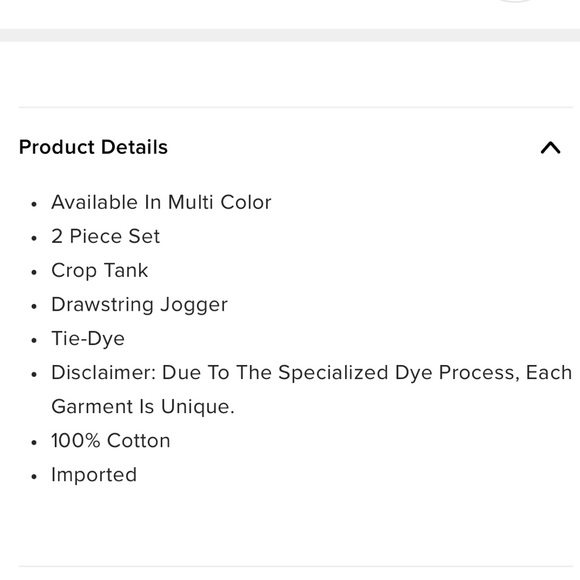 Fashion Nova Baby Girl Crop Tank Lounge Set - Multi Color Size XS - Picture 5 of 9